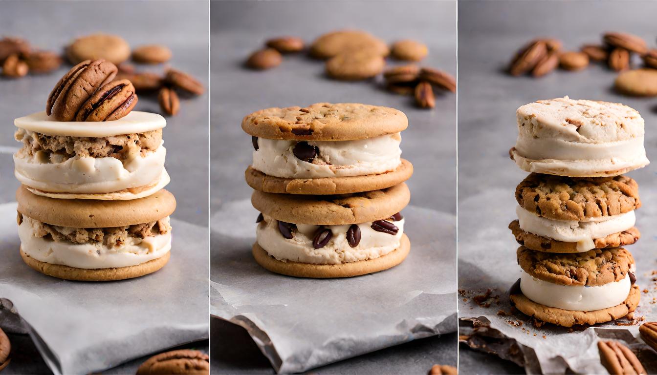 butter pecan ice cream sandwiches