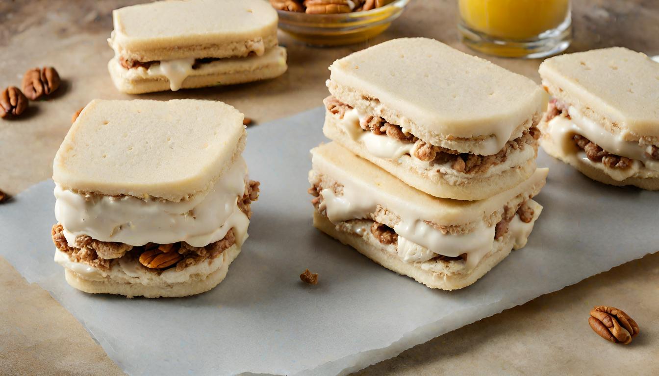 butter pecan ice cream sandwiches