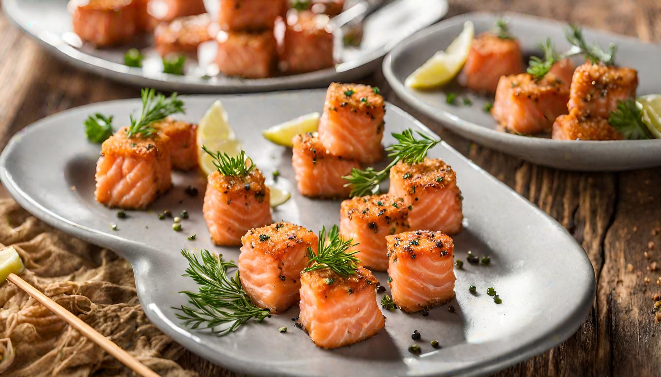 fried salmon bites