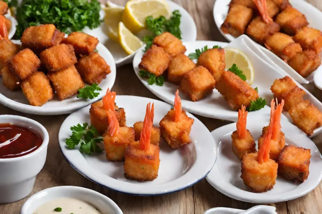 fried salmon bites