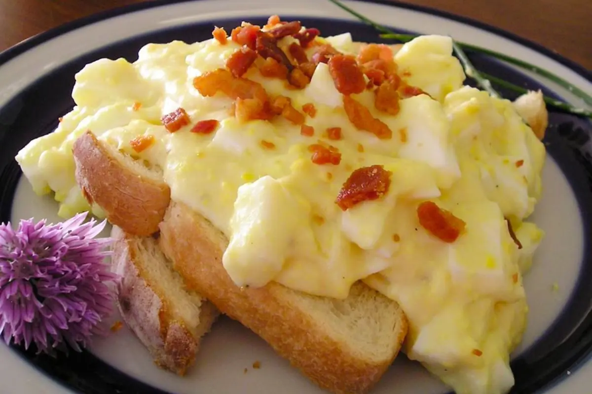 Creamed Eggs on Toast